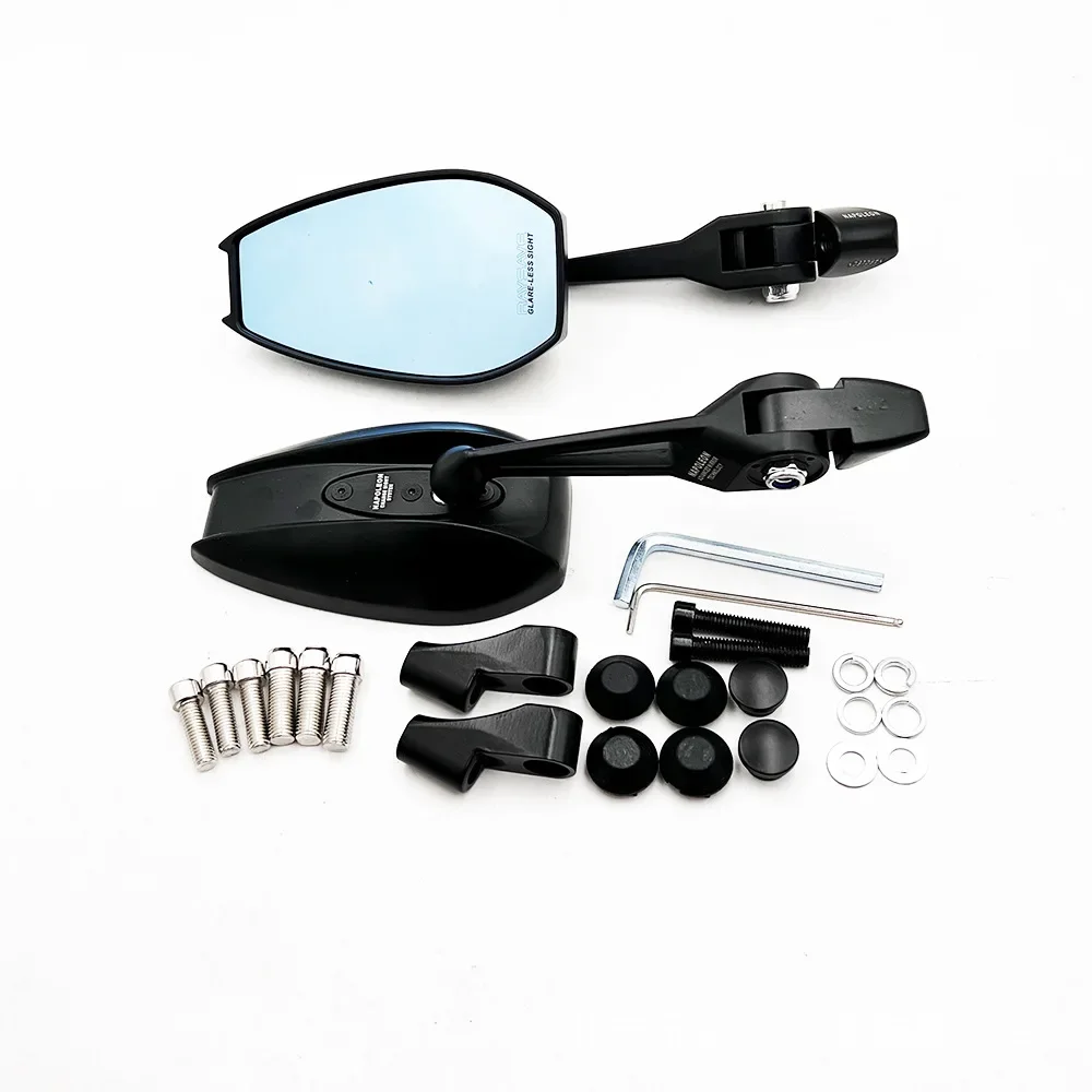 

Universal Aluminum Motorcycle Handlebar Mirror Blue Anti-Glare Mirror for Honda PCX160 Pcx 125