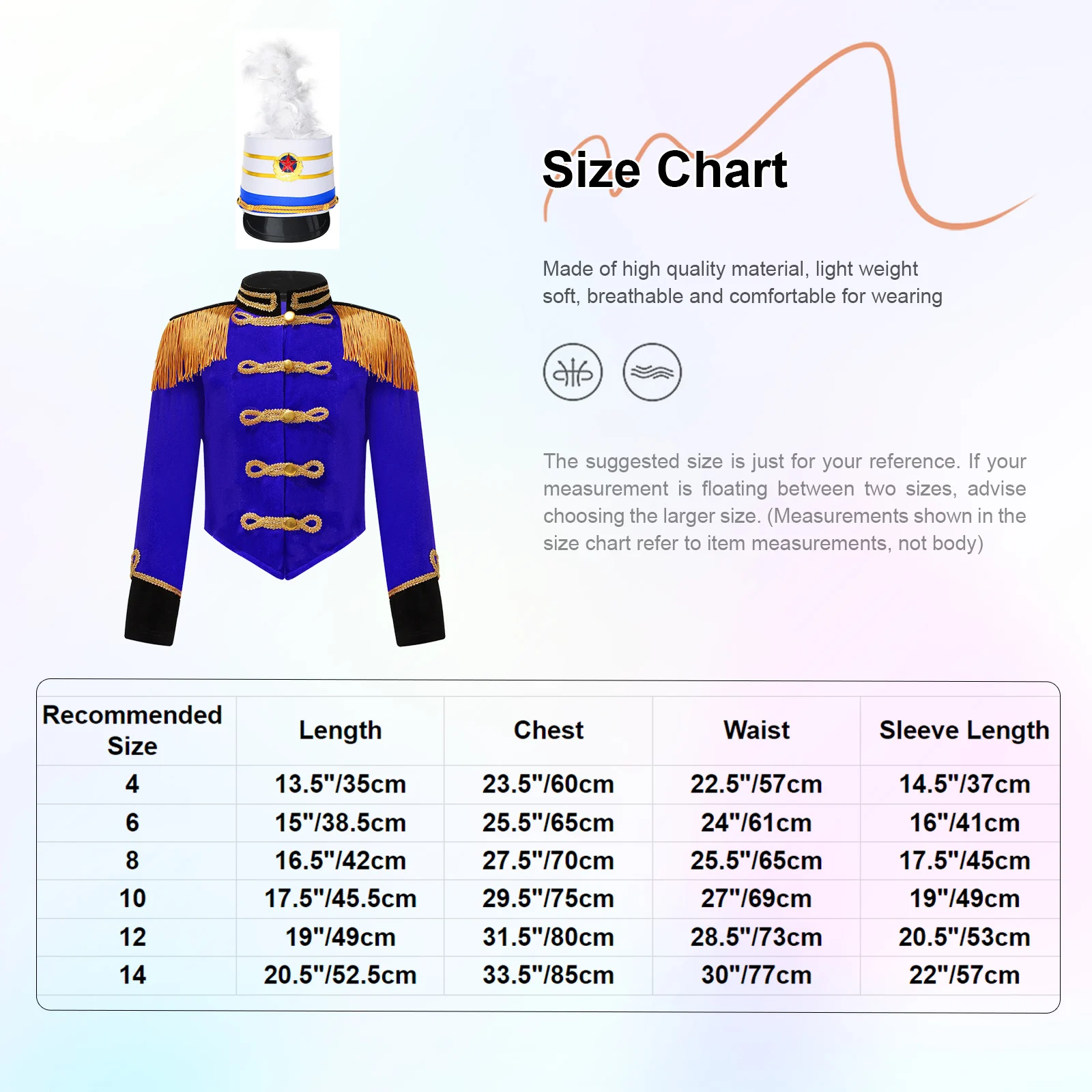 Kids Girls Ringmaster Circus Lion Tamer Showman Cosplay Costume Tassel Shoulder Button Down Jacket with Hat Magic Wand Gloves Cosplay Costume