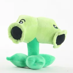 Plants vs Zombies 2 Character Plush Toys - Peashooter & Sunflower Anime Stuffed Dolls (CORAL RED)