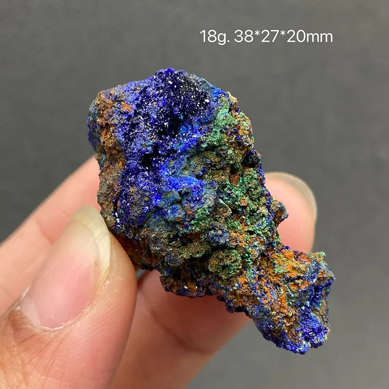 100% natural azurite and malachite symbiotic raw stone mineral specimen healing crystal gem collection