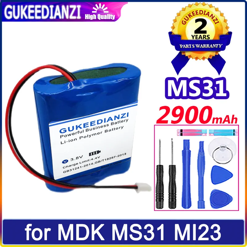 

Аккумулятор GUKEEDIANZI 2900mAh для MDK MS31 MI23 ICR18650 11,1 V батареи