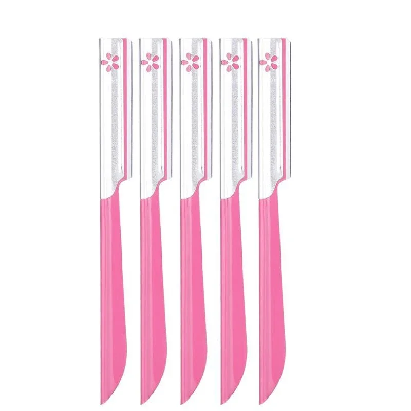 Karsyngirl 5pc Eyebrow Epilator Sets for Women Makeup Beauty Eyebrows Hair Removal Styling Tool Steel Blade Facial Razor Trimmer 6