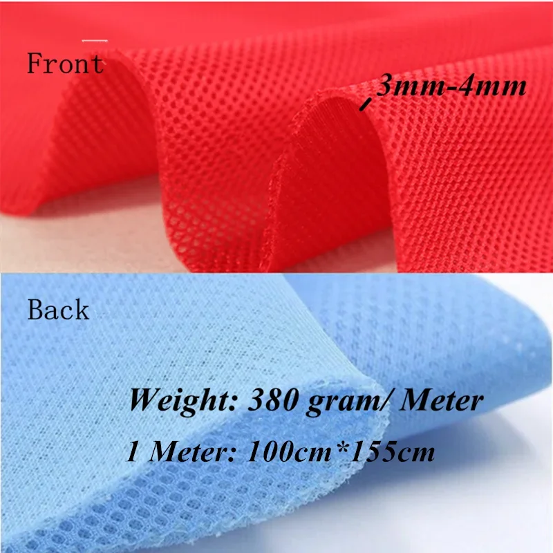 3d Air Spacer Mesh Fabrics Seat Cover 155CM Wide 380g/Meter 3mm
