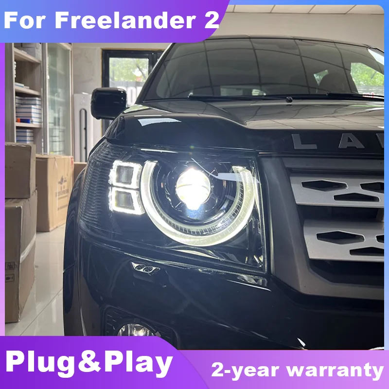 

Headlights for Land Rover Freelander 2 2010-2015 Headlights LED DRL Bi-focal Lens Dynamic Front Signal Lamp Auto Accessories