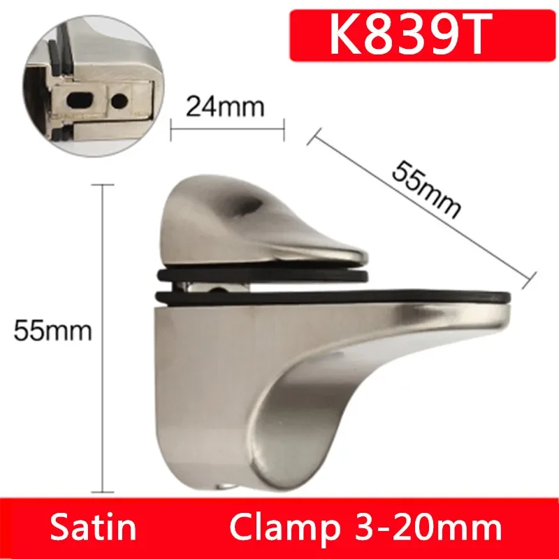 Description Picture 5 of itemAdjustable Glass  Fixing  Fish Mouth  Clip Wall Board Partition Panel Clip Bracket Hardware Accessories