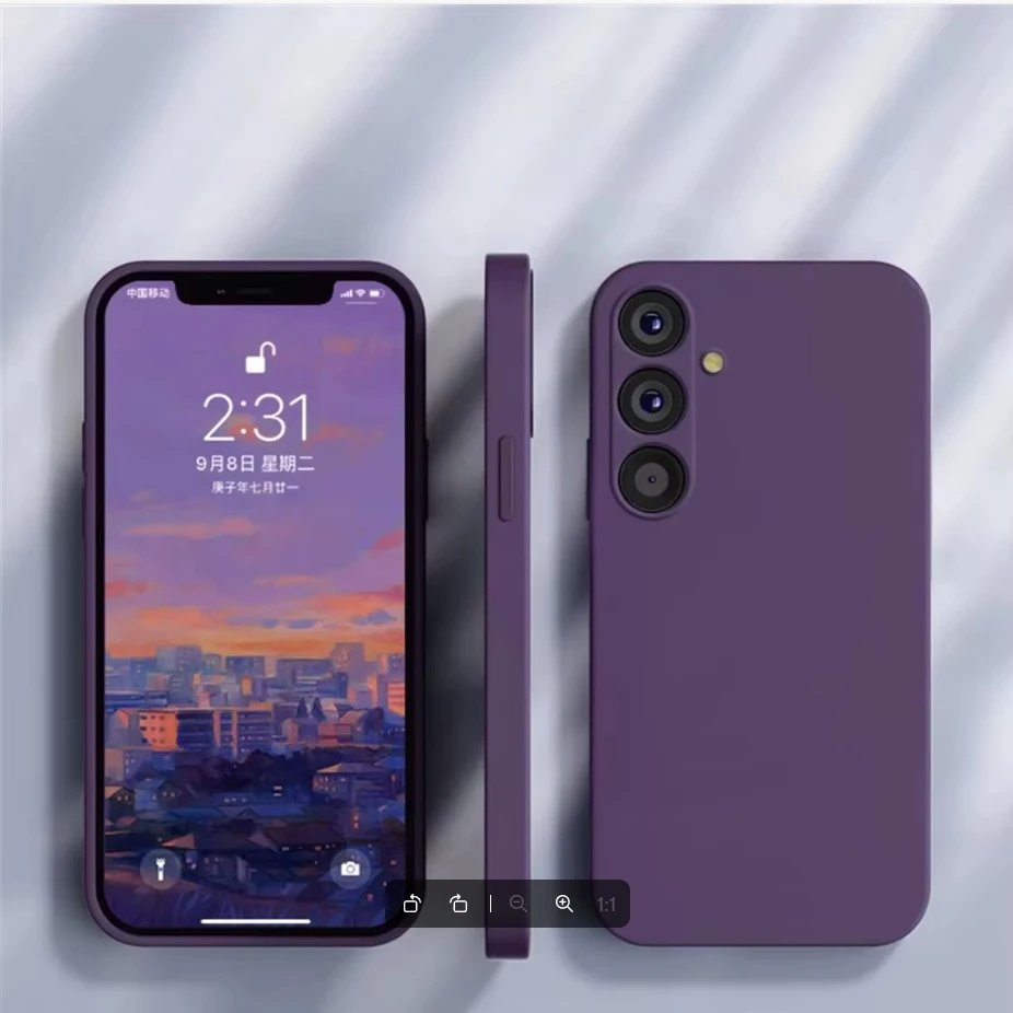 Elegant Soft Liquid Silicone Phone Case - Ultra Protective and Stylish
