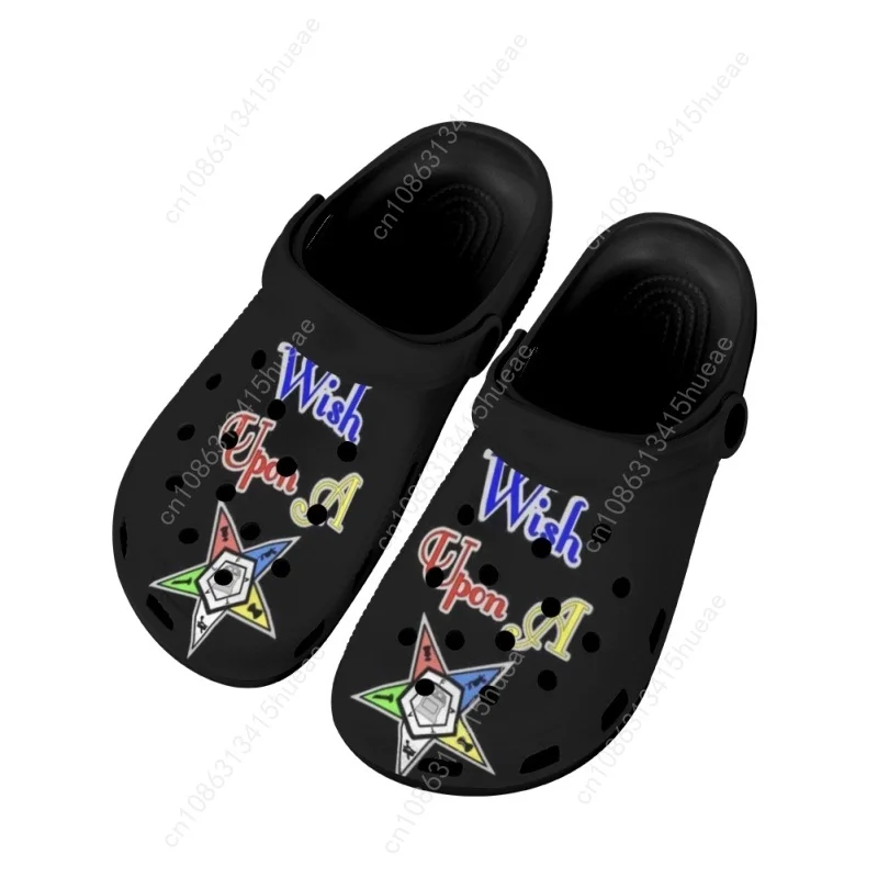 Order of The Eastern Star Summer Slippers for Women Breathable  Sandals Flat Shoes Heel Strap Beach Wading Slides Zapatos Mujer