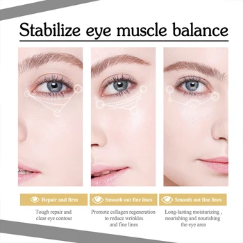 Instant Eye Bag Removal Cream Retinol Anti-Wrinkle Firming Skin Fade Fine Lines Anti Dark Circle Puffiness Brighten Eye Care Gel - Thumbnail 6