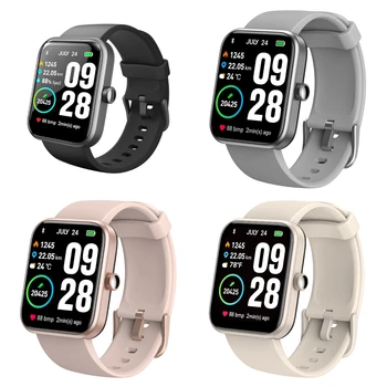 Refurbished TOZO S2 Smartwatch Waterproof 5ATM Smart Watch Alexa Built-in Fitness Tracker Swim Sport Watch for Android IOS 6