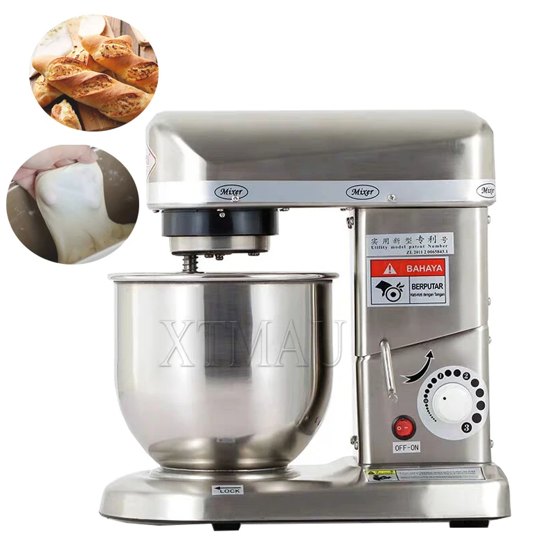 

7L Electric Food Mixer Automatic Eggs Beater Milkshake Cake Dough Maker Stand Mixers Chef Blender Machine
