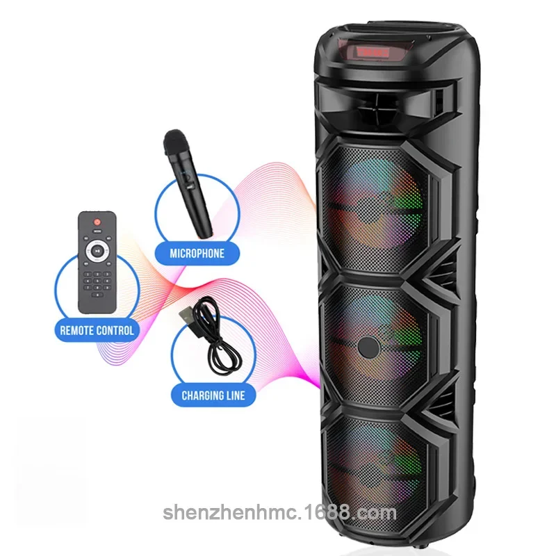 3000W Peak Power 12 Inch Bluetooth Speaker for Square Dancing Party