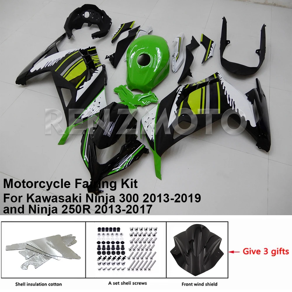 

FOR Kawasaki Ninja 300 13-19 Ninja 250R 13-17 Fairing R/Z K39NC2 Motorcycle Set Body Kit Decoration Plastic Guard Plate Shell