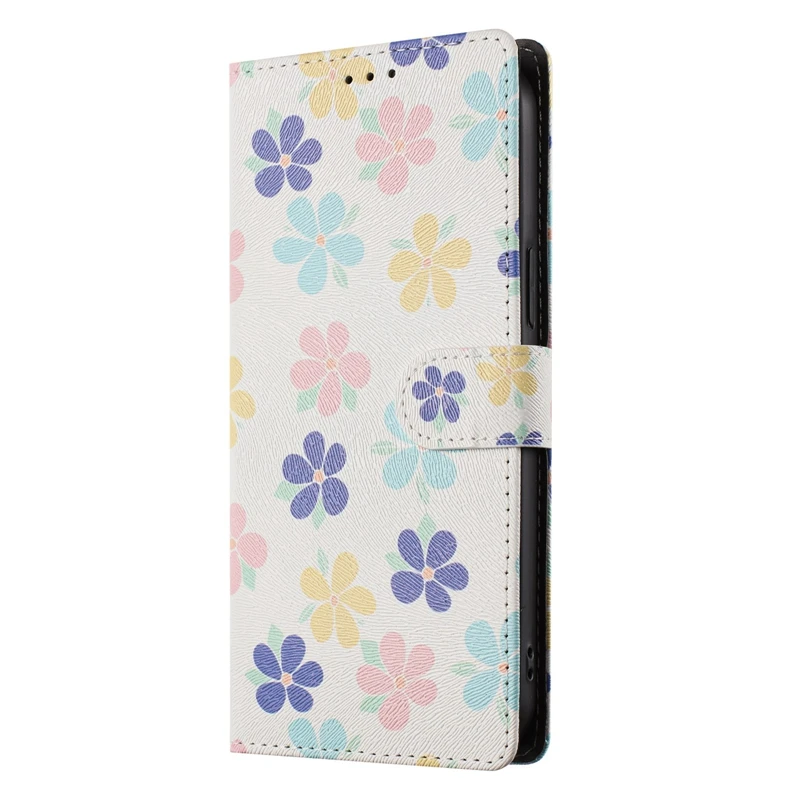 Cartoon Cat Flip Wallet Stand Phone Case with Lovely Animal Pattern