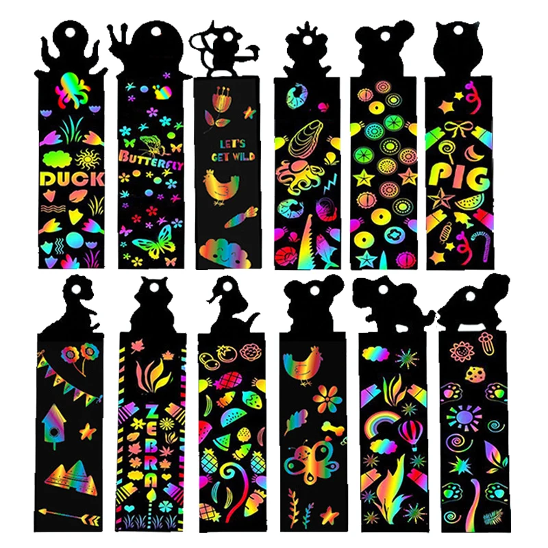 Rainbow Scratch Bookmarks 5