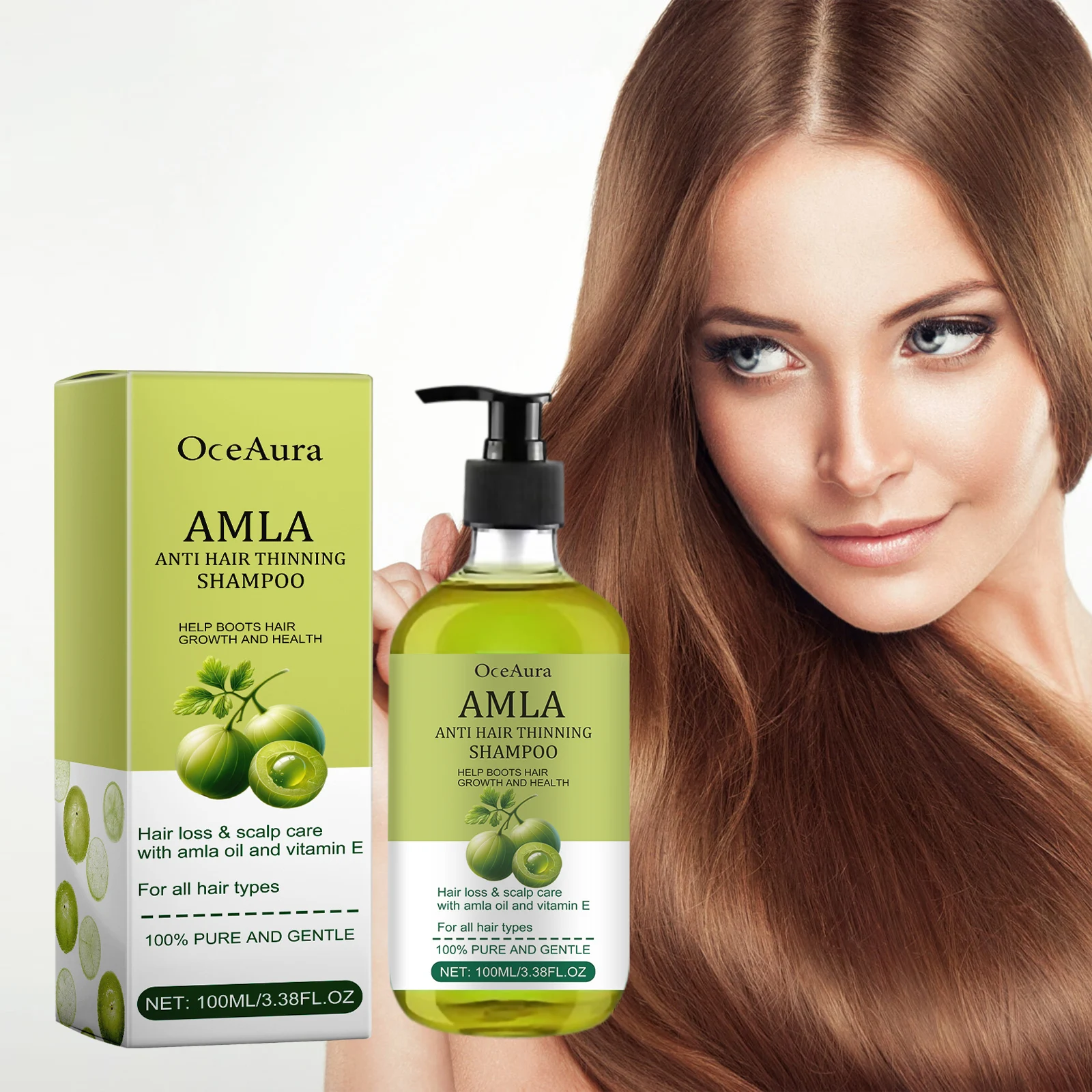 Hair Shampoo For Anti-Dandruff Oil Control Fluffy Refreshing Deep Cleansing Scalp Improve Dryness Frizz Smooth Hair Care Product 3