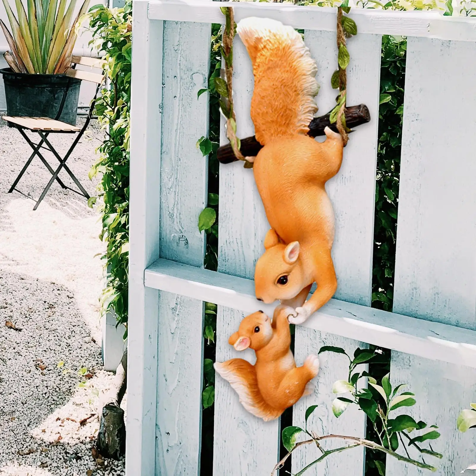 

Creative Resin Squirrel Figurine Fairy Garden Accessories Resin Outdoor Lawn Yard Animal Figurine for Backyard Fairy Garden Home