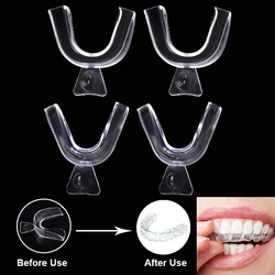 2/4pcs Soft Silicone Tooth Orthodontic Protector Braces Set Mouth Teeth Grinding Guards Custom Moldable Thermoform