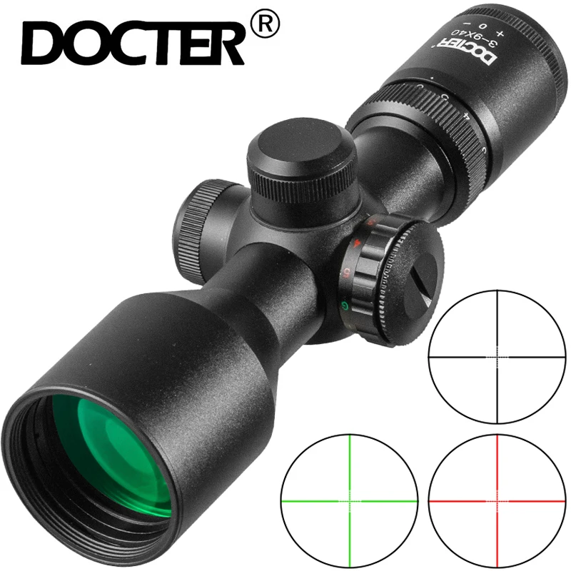

Tactische 3-9x40 V Compact Scope Mildot/Rangefinder Richtkruis Hunting Riflescopes Cross-Haar Richtkruis Past 11Mm/20mm Rail
