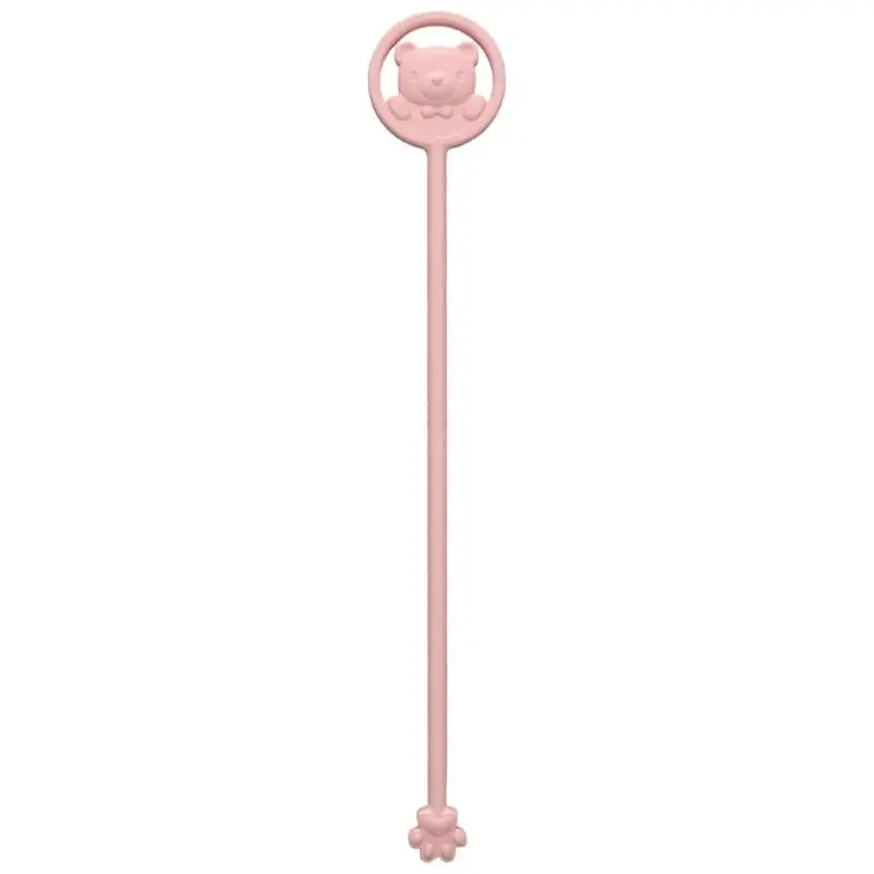 Baby Formula Mixer Cartoon Mixing with Temperature Sensing Function for Perfectly Warm Feeding Silicone Stirrer