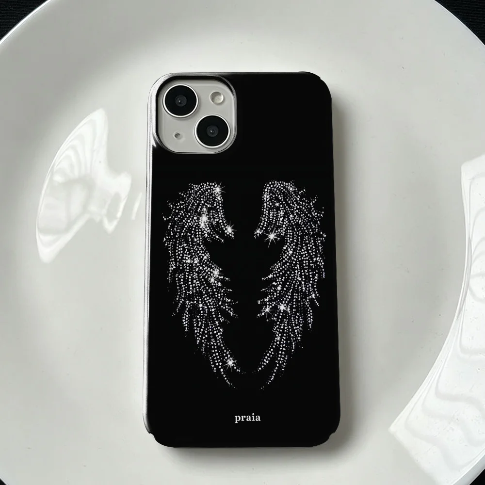 Sparkle Angel Wing Glossy Hard Phone Case Cover