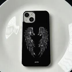 Sparkle Angel Wing Glossy Hard Phone Case Cover - iPhone 14 Plus (FLDQ - Y324V8Q1)
