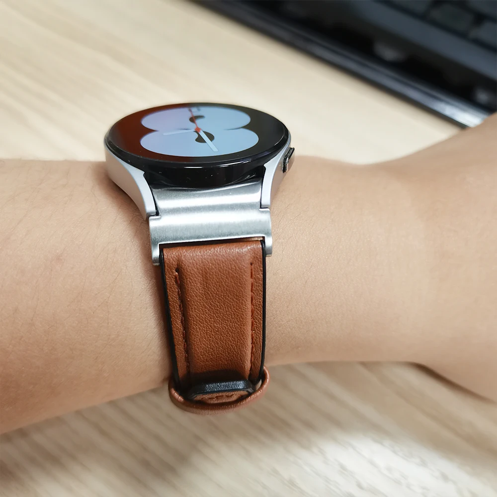 ハイブリッドエコ-サムスンギャラクシーウォッチ用レザーバンド  