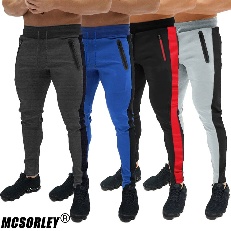 

MCSORLEY Brand Spring Summer 2022 Men's Soft Sports Gym Slim Fitness Jogging Pants Men's Casual Pencil Skinny Sweatpants
