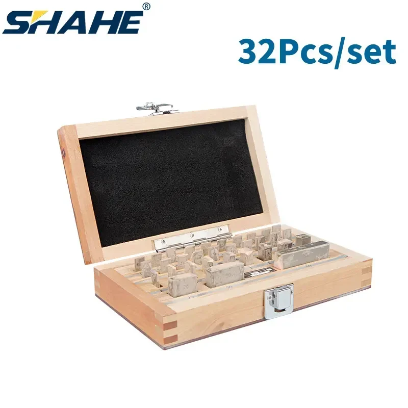 

32Pcs/Set 1 Grade 0 Grade Inspection Block Gauge Test Caliper Blocks Measurement Instruments