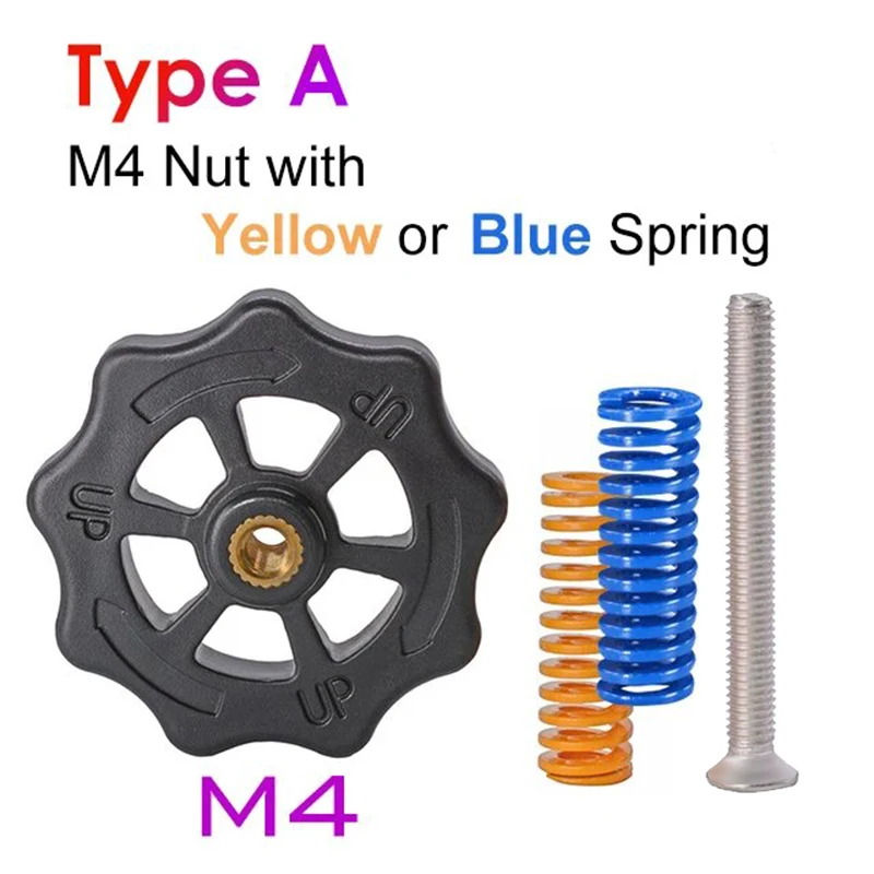 DollaTek Kit Di Manopole Di Livellamento A Molla M3 Per Stampante 3D – 10 Pezzi In Acciaio Inox