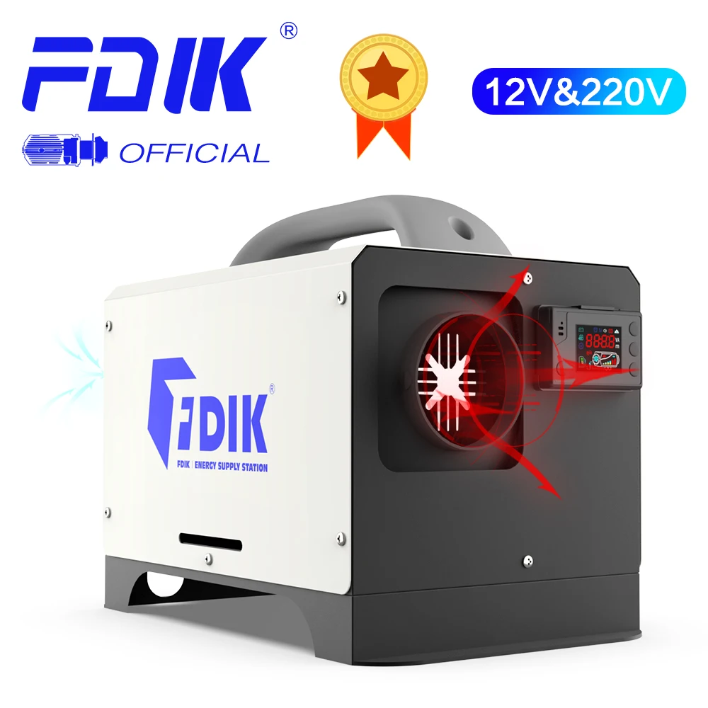 FDIK 5KW Diesel Air Heater 12V All in One z Polski za $74.74 / ~293zł