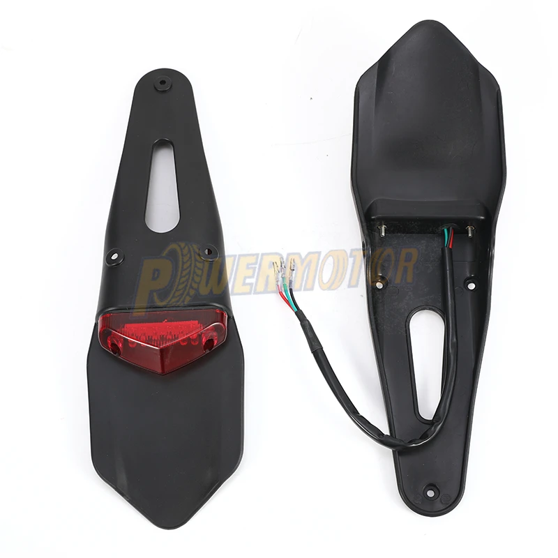 Motorcycle Rear Fender With 12V LED Taillight For SUZUKI HUSQVARNA