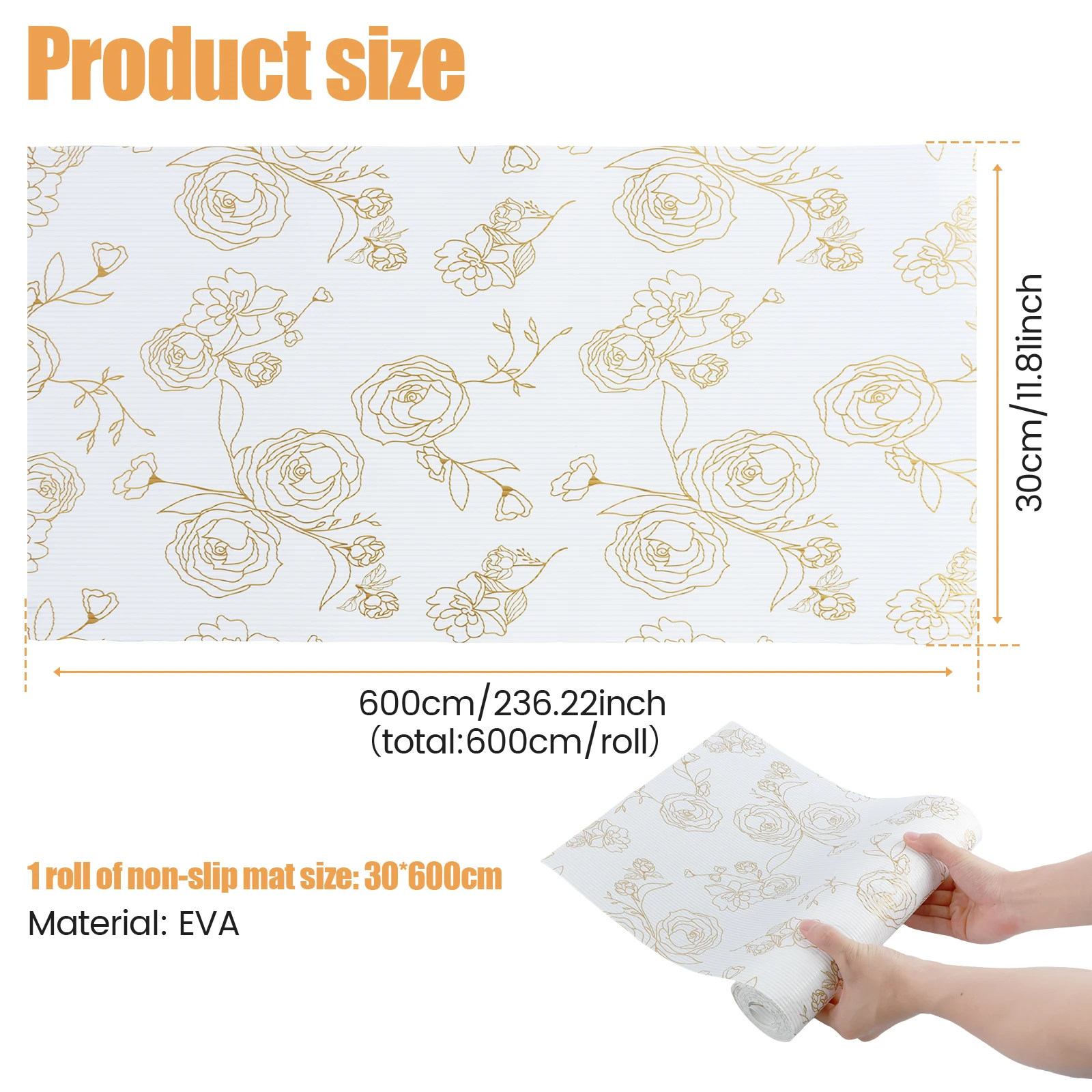 Waterproof EVA Drawer Liners Shelf Mats for Kitchen Cabinets