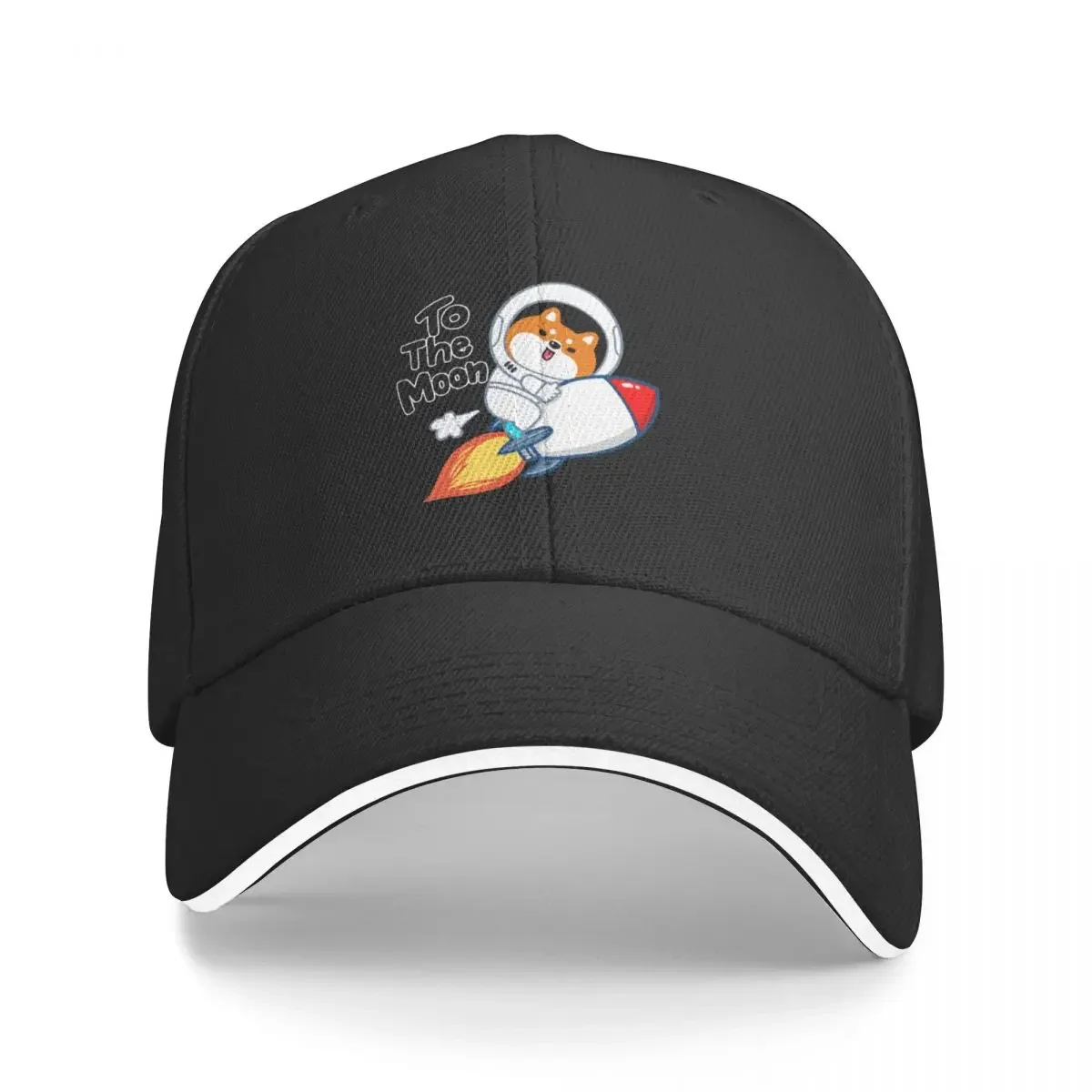 

Shiba Inu to the moon Baseball Cap Military Cap Man Hat Man For The Sun Women's Hats Men's