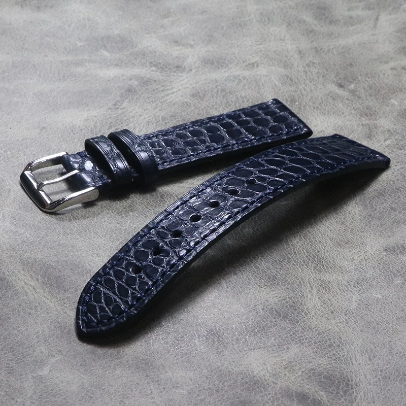 

18mm 19mm 20mm 22mm Thin Style High Quality Strap Soft Crocodile Skin Belt Genuine Leather Comfortable Genuine Product WatchBand