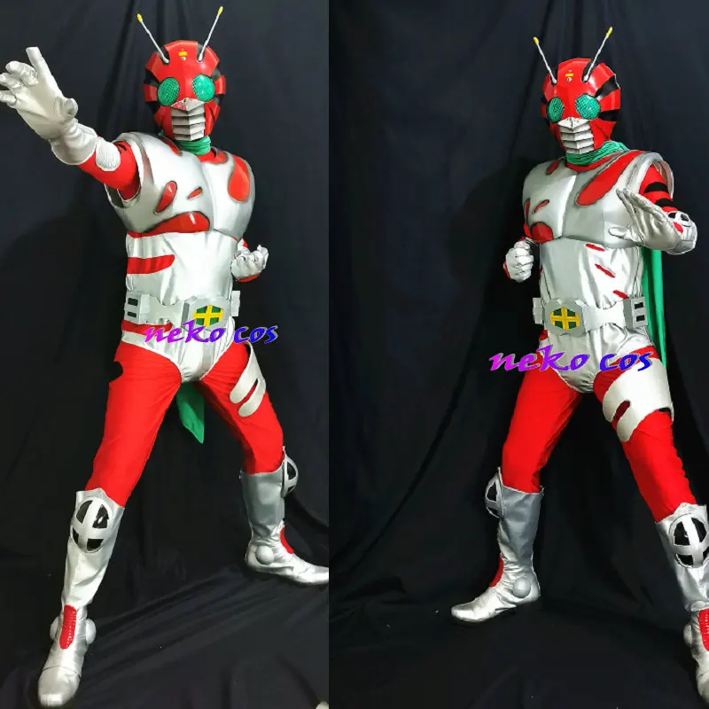 コスプレ一式 nekocos ライダー ZX コスプレ衣装ガオ赤青黄白黒スライバーフルセット