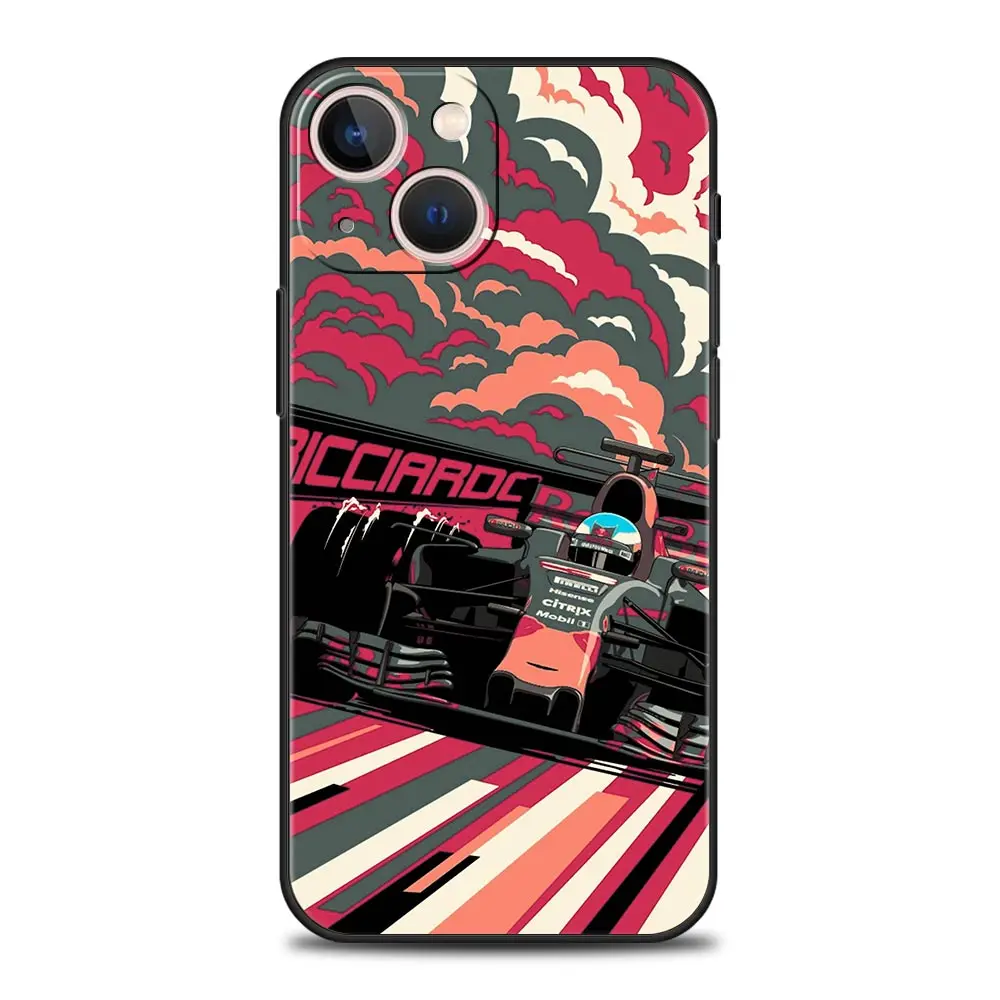 Ayrton Senna F1 Soft Black Phone Case Cover