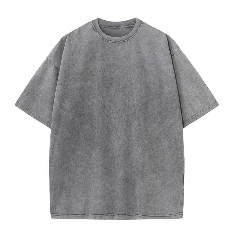 Men' T-shirt Heavy Cotton Vintage Washed T-Shirts