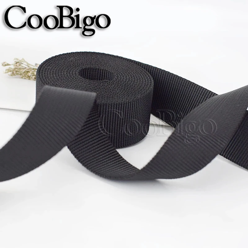 5Yards Polypropylene Webbing Strap Belt Tape Fabric Ribbon Bag Knapsack Sewing Accessory 10/15/20/25/30/38/50mm webbing ribbon