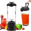 600ML portable blender personal electric juicer with lid water bottle powder fruit shaker bottle ice usb juicer cup 5