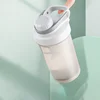 Shake Cup Sports Fitness Water Bottle Milkshake Cup Sports Plastic Water Cup Creative Plastic Drinking Cup Protein Powder Cup 4