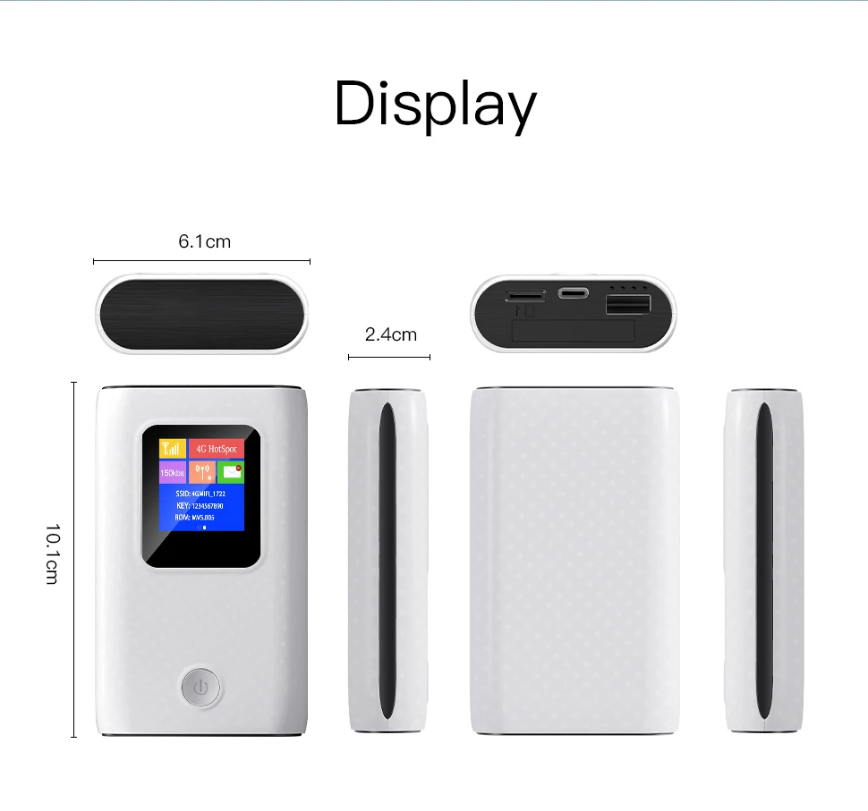 Modem Portátil, Mini Hotspot Outdoor Pocket WiFi,