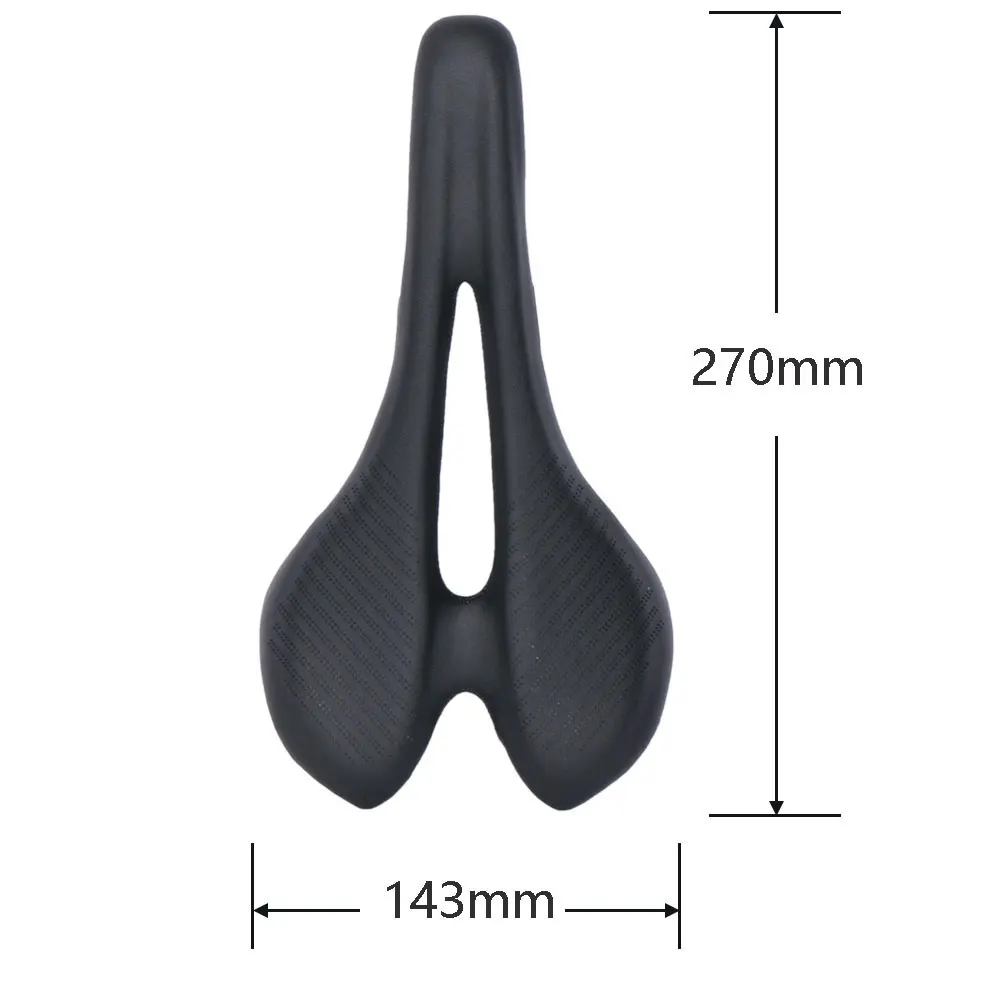 ELITAONE Carbon Bicycle Saddle 270x143mm Super Light Leather MTB Road Bike 115g Bicycle Saddle