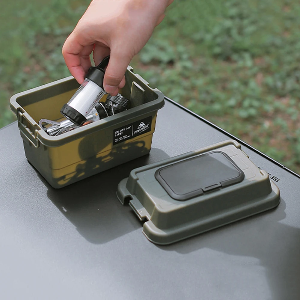 Outdoor Storage Box Stackable Camping Waterproof Carrying Hiking Carrier Cargo Car Trunk Organizer storage bag camping storage bag for Cooking Traveling Grocery