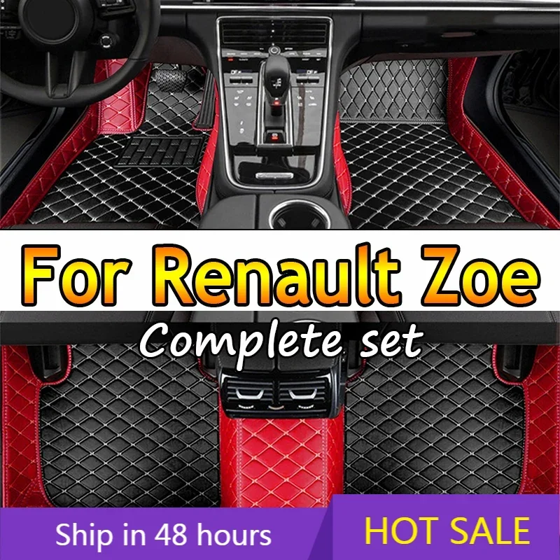 

Кожаные автомобильные коврики для Renault Zoe E-Tech Electric 2012 ~ 2022, 5 мест, защита от грязи, Автомобильный Ковер, напольный коврик, автомобильные аксессуары, интерьер