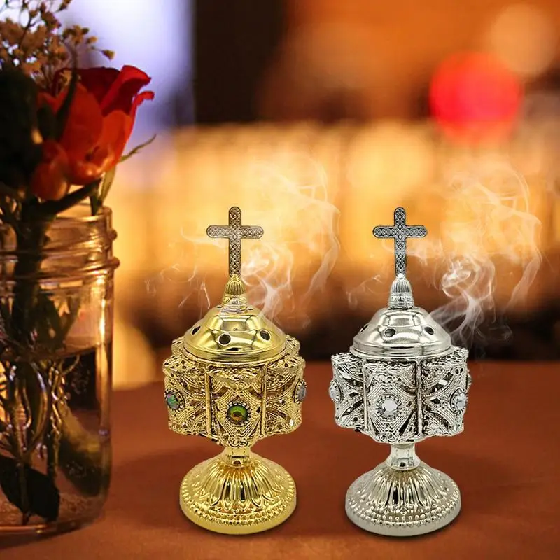 

Incense Cones Holder Sandalwood Burner Air Circulation Detachable Design For Yoga Studio Bedroom Spa Aromatherapy Church Decor