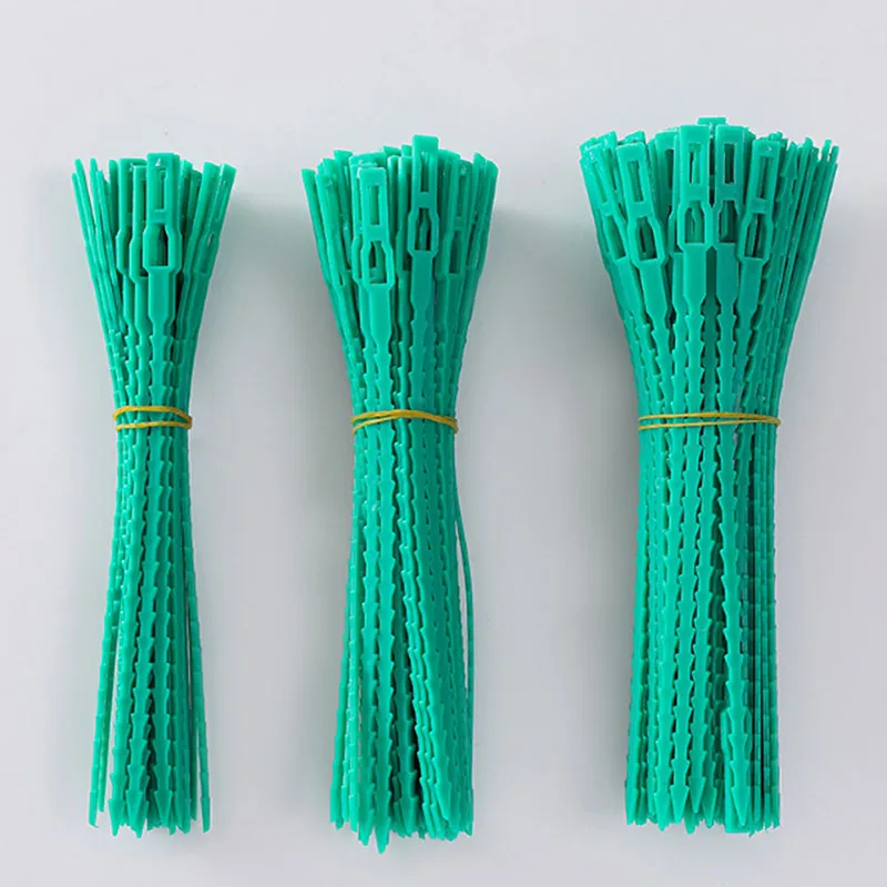 150Pcs Attaches De Plantes Réglables De Jardinage 130mm Attache Soutien De Jardin Lien De Serrage En Plastique Reutilisable Pour Soutenir Vignes Tomat 98317148