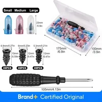 Puncture Repair Kit for Car Vacuum Tire Repair Screws, Quick Fix Self-Service Tire Repair Nails for Flat Tires With Screwdriver