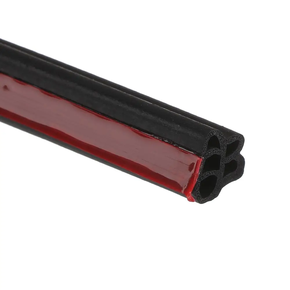 10m Car Door Rubber Seal Strip Double Layer Protector Noise Insulation Car Windshield Trunk Sealer Weatherstrip Auto Accessories
