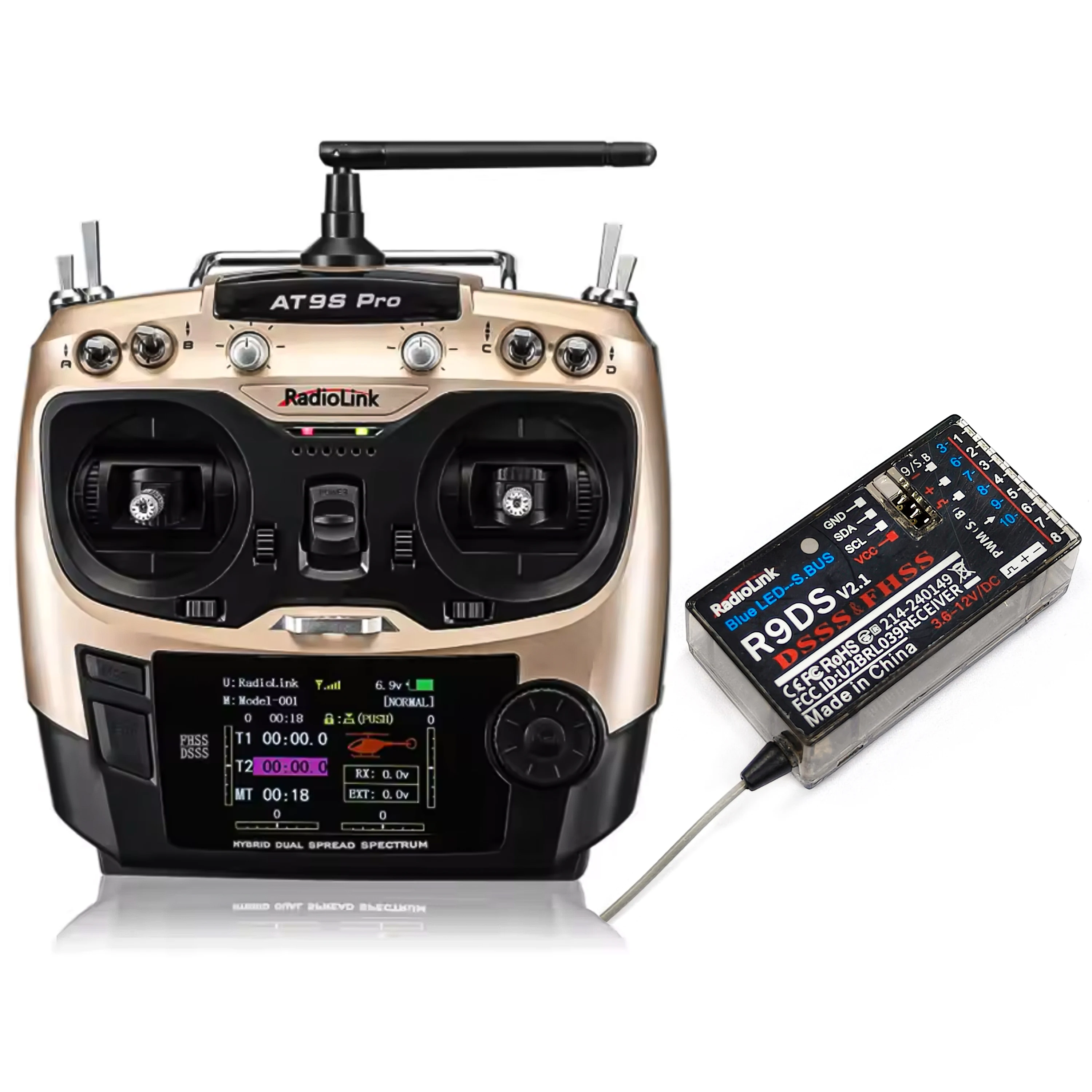 Pack batterie et récepteur RC R9DS M1/M2, composants électroniques RC pour drone FPV