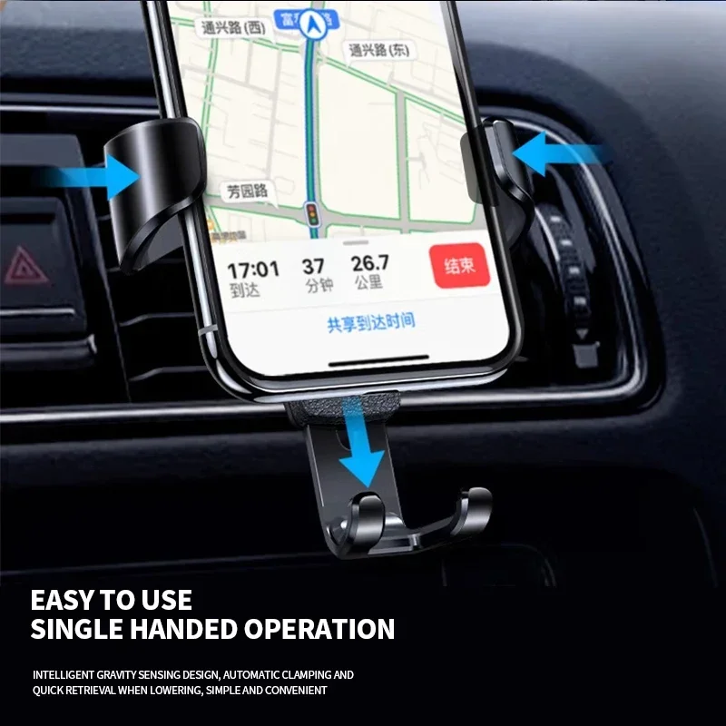 Gravity Car Air Vent Clip Mount for Smartphones and GPS Devices